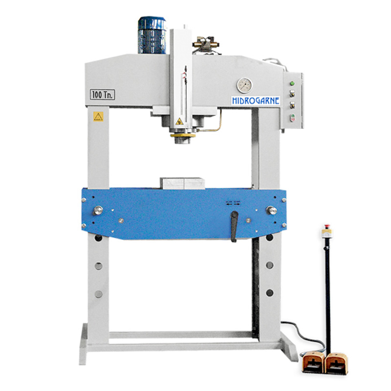 Cómo funciona una prensa hidráulica de taller?